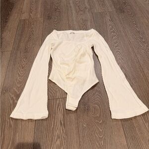 Free People Textured White Fabric